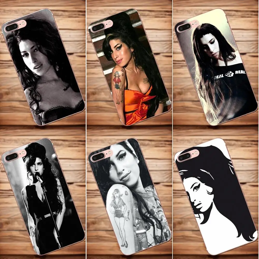 Vvcqod поп Эми Уайнхаус для Apple iPhone 4 4S 5 5C 5S SE 6 S 7 8 Plus X чехол Moto G G2 G3 мягкий силиконовый