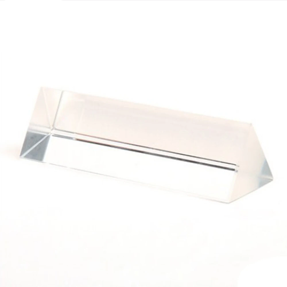 10CM Optical Glass Triple Triangular Prism Physics Teaching Light Spectrum Gift Box | Канцтовары для офиса и дома