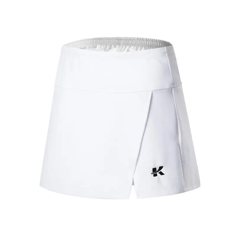 white one skirt Новые быстросохнущие футболки для бадминтона для мужчин/женщин, теннисные шорты, майки для настольного тенниса, футболки для настольного тенниса, спортивные футболки 11916 - Цвет: white one skirt
