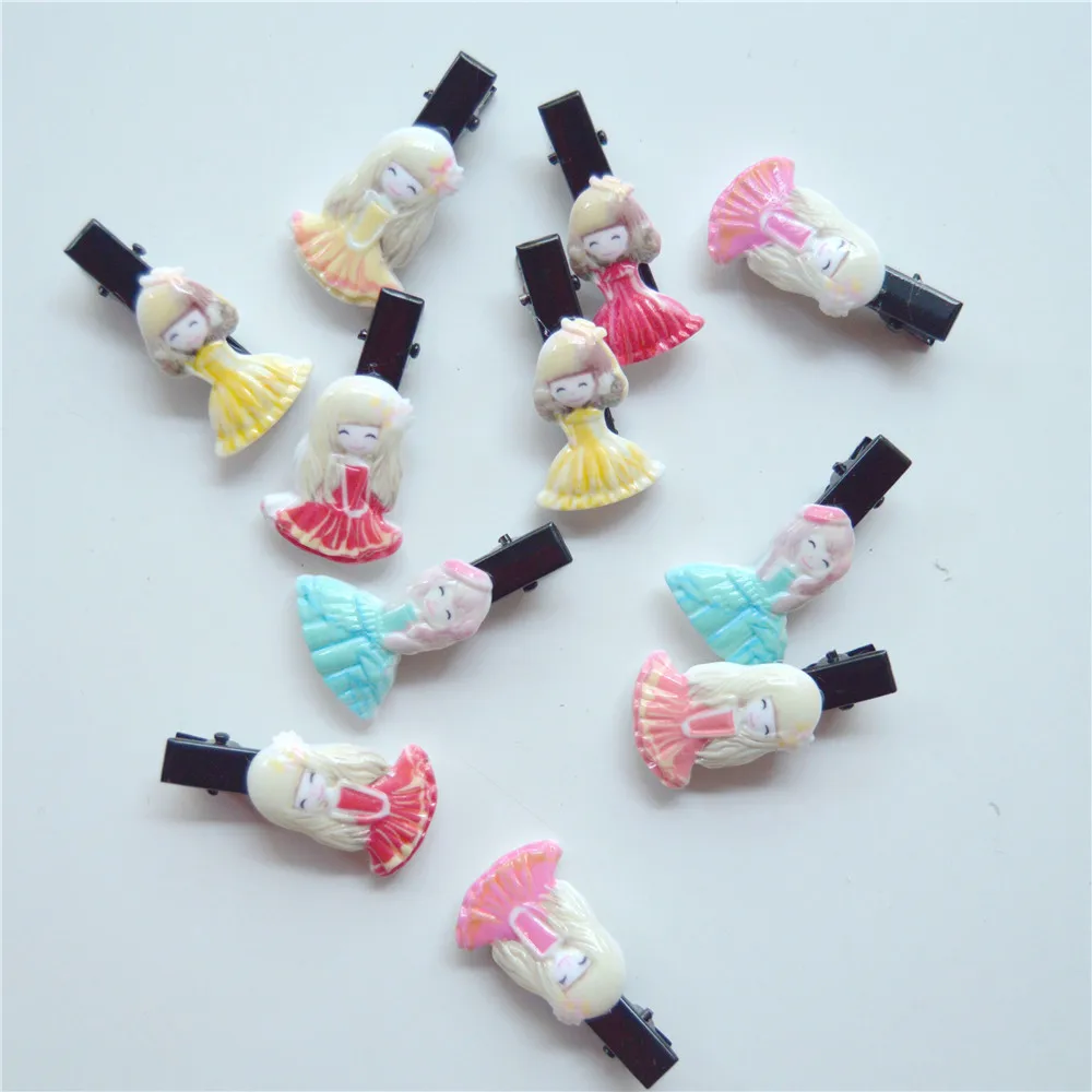 10PCS/Lot Cute Cartoon girls Hairpin Baby Girls Kids Hair Clips Pins princess Barrette Accessories For Children Clip Hairclip | Детская