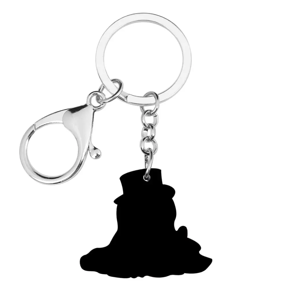 Bonsny акриловые немецкая овчарка Собака подарочная упаковка кольцо украшения со стразами в виде животных для женщин девочек любителей домашних животных автомобиль сумка талисманы подарок
