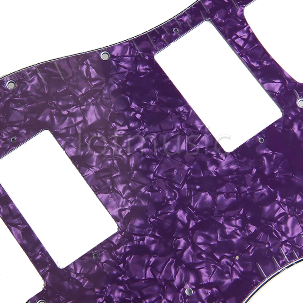 Электрическая Гитара Pickguard HH пластина для царапин FD запасные части 3Ply 2 Humbucker Pearl