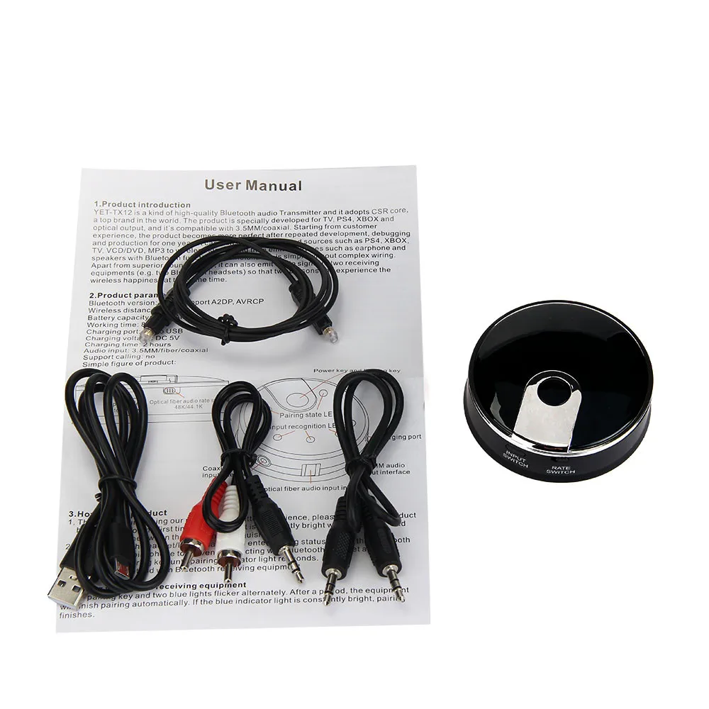 Беспроводной приемник Bluetooth адаптер аудио передатчик A2DP 3 5 мм стерео HiFi для ТВ 922 #1