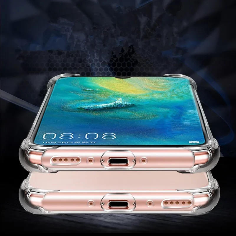 1 шт. для Huawei Mate SE 9 10 20 Lite Pro X прозрачный защитный ТПУ чехол телефона P9 P10 P20 P8 Plus P