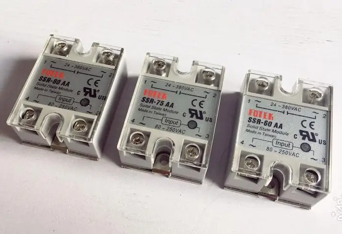 SSR 60AA 75AA 80AA твердотельный релейный модуль с пластиковой крышкой управления