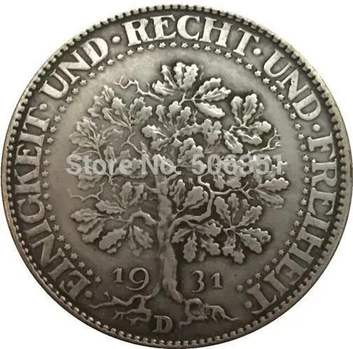 1931D Немецкая монета 1927-1933 разных даты 36 монет копия - Цвет: 1931D