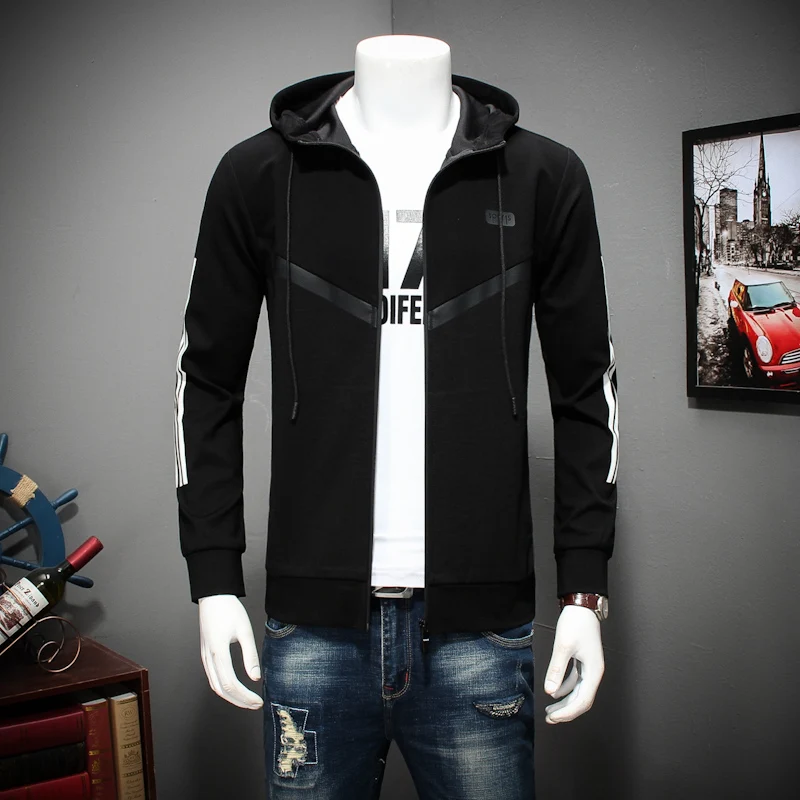 LENSTID 2018 Autumn New Hoodies Jacket Men Casual Zipper Sweatshirts Kangaroo Pocket Slim Fit Plus Size 8XL Brand Clothing 7718# | Мужская