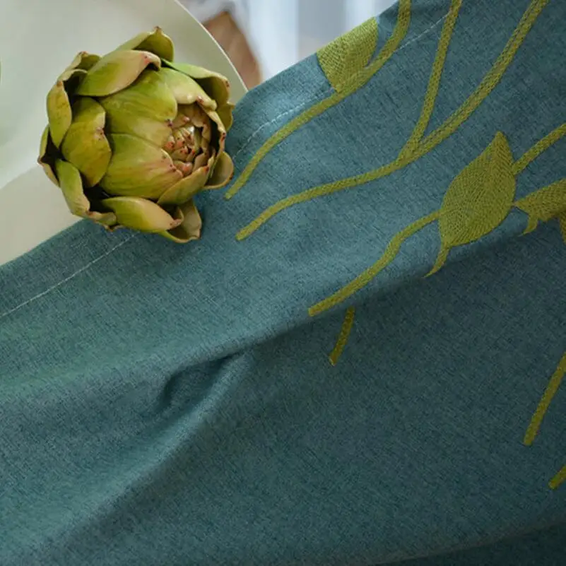 Скандинавские пасторальные шторы с цветочной вышивкой для гостиной Затемненные