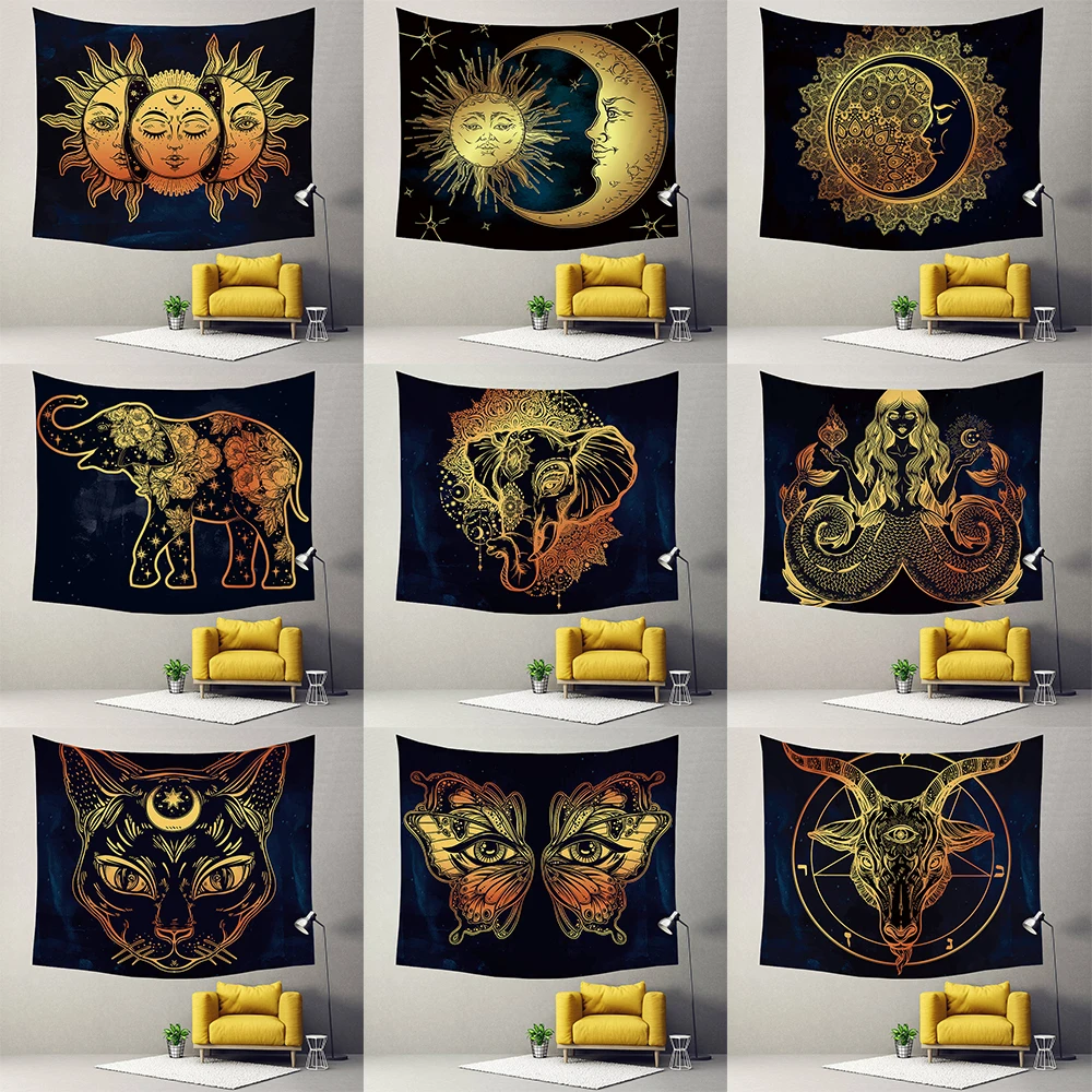 Декоративная Мандала Фэнтези настенный гобелен богемный макраме настенное