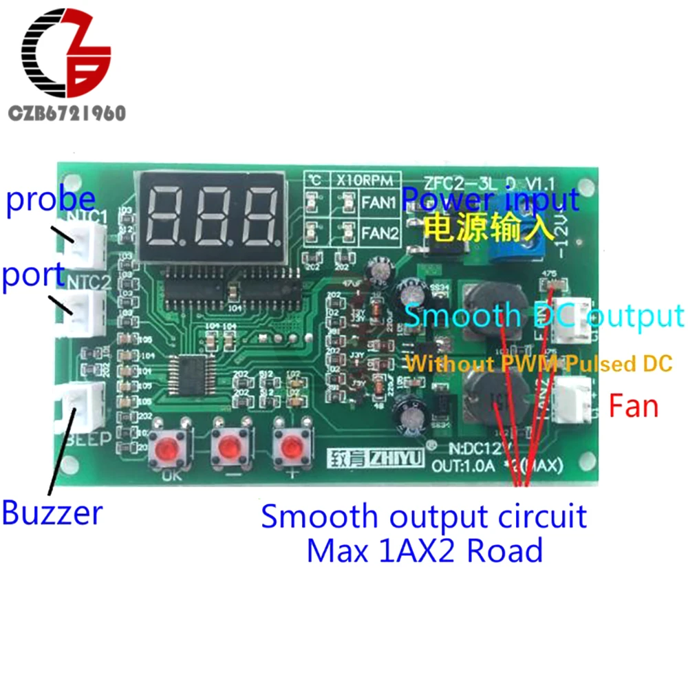 DC 12V Напряжение регулятор 2CH ШИМ цифровой контроллер скорости двигателя