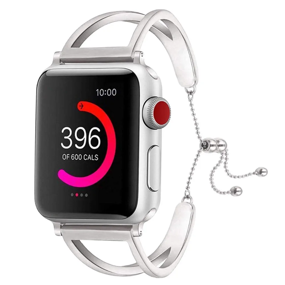 Женский ремешок для часов Apple Watch новейший уникальный Ювелирный Стиль сменный из