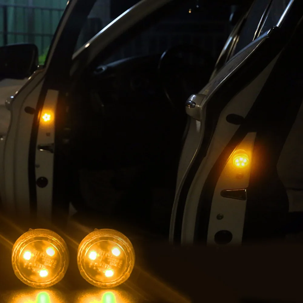 2 шт. Магнитная 3LED 5LED Автомобильная дверь Светодиодная открывающаяся сигнальная лампа безопасная вспышка огни водонепроницаемый беспроводной анти коллид сигнальный свет Voitu