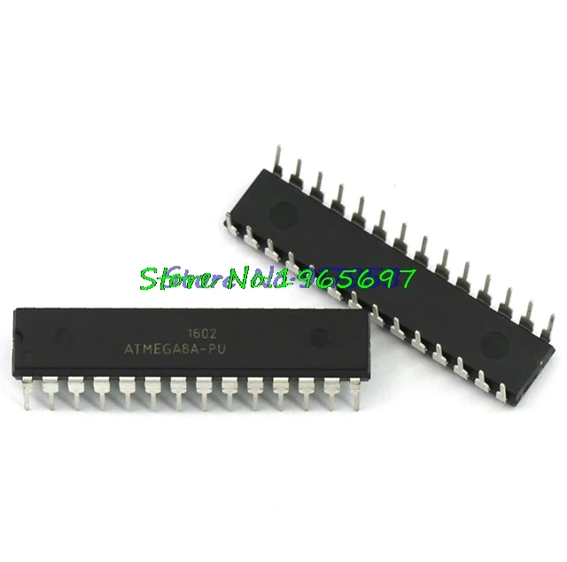 10 шт./лот ATMEGA8A-PU ATMEGA8A DIP-28 8-бит с 8 к байт в системе программируемая вспышка ATMEGA8 DIP в