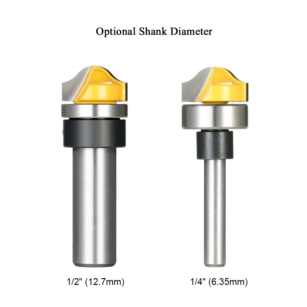 1/4" Shank Profile Groove Template Router Bits Woodworking milling cutters Cemented Carbide Trim mill Cutter Carving Tool |