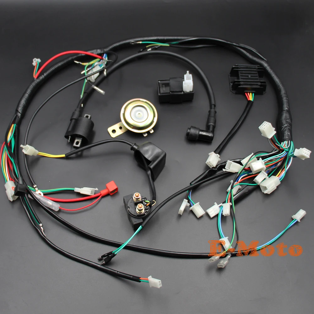 ZONGSHEN LONCIN LIFAN 150 куб. См ATV GY6 Quad Full Electric Parts провод жгут соленоид катушка выпрямитель