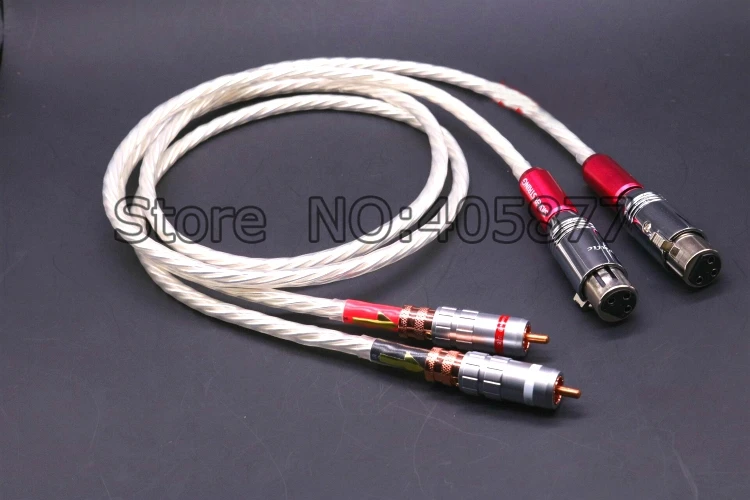 Hi End Odin посеребренный RCA к XLR штекеру аудио соединительный кабель 1 м|rca to|rca to xlraudio
