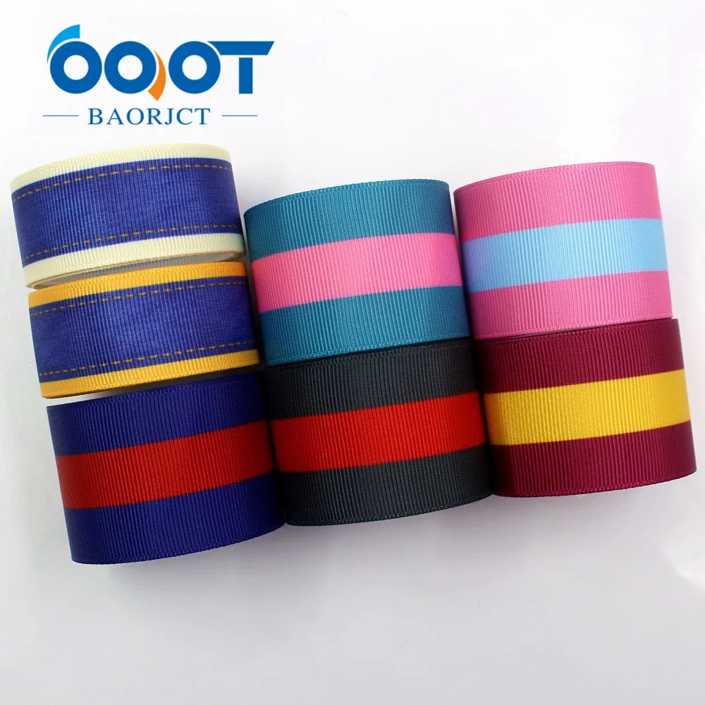 G 181013 1388 OOOT BAORJCT 25/38 мм 10 ярдов цветная полоса термопечать ленты grosgrain подарочная