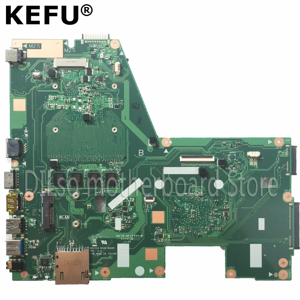 KEFU X551CA для ASUS материнская плата ноутбука REV2.2 1007u тест новая работает 100%|motherboard for