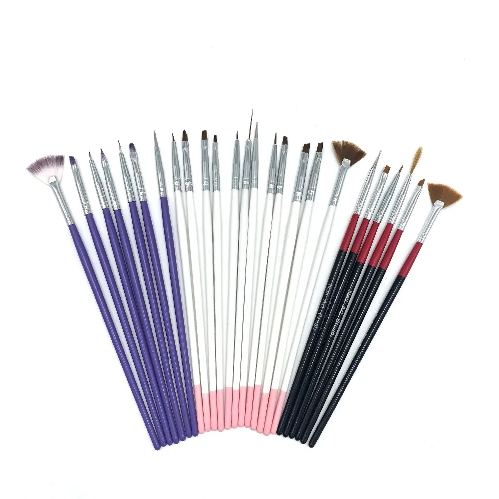 Fashion Nail Brush Pencil Painting Pen Doting Drawing For Beauty Manicure Design Art brush Tool Gel Embellish | Красота и здоровье