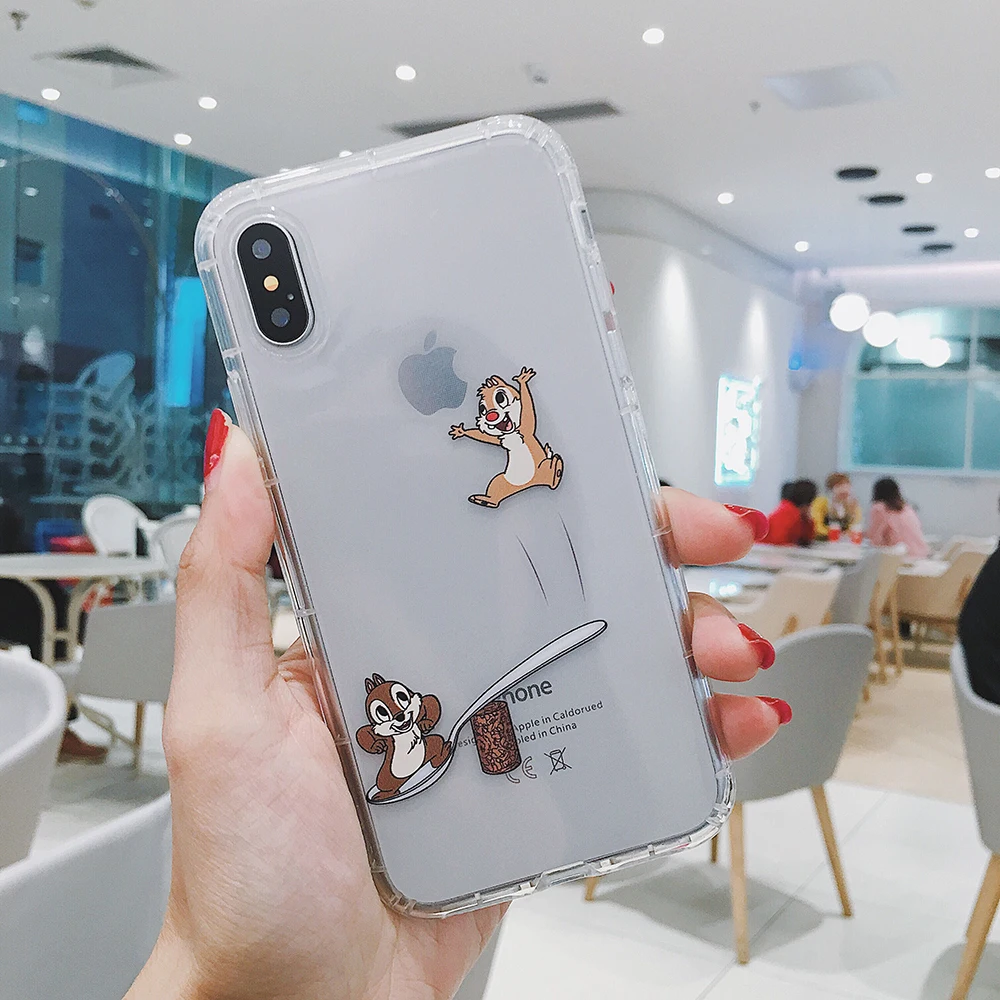 Для iphone 7 Чехол озорной чип и Дейл чехол для телефона 6 6S 8 Plus 10 X XR XS Max s Мультфильм