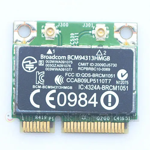 Карта WLAN BCM94313HMGB для HP Pavilion новая Оригинальная карта Wi Fi 802.11n Bluetooth 3 0 600370 001 Mini PCI E