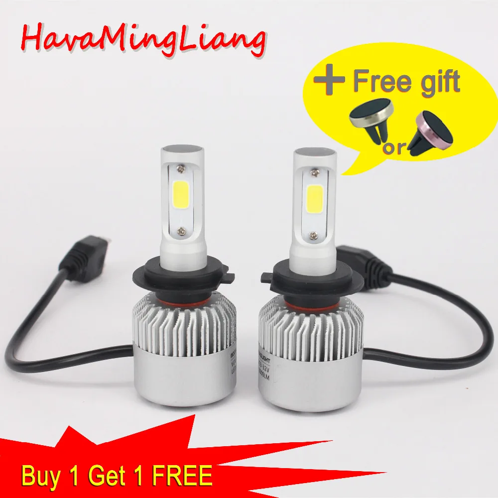 Автомобисветильник фары s H4 LED H7 H11 H1 9006 HB4 H8 HB3 60 Вт 6000 лм K 12 В Высокая Низкая лампа