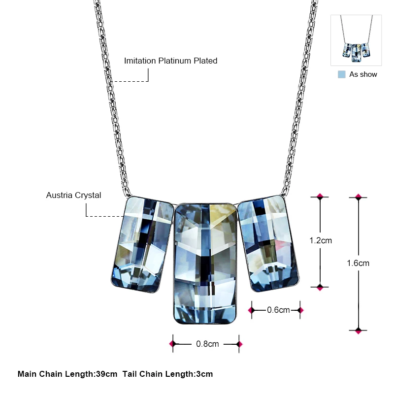 Ювелирные изделия Neoglory подвески с кристаллами Сваровски для женщин блестящие