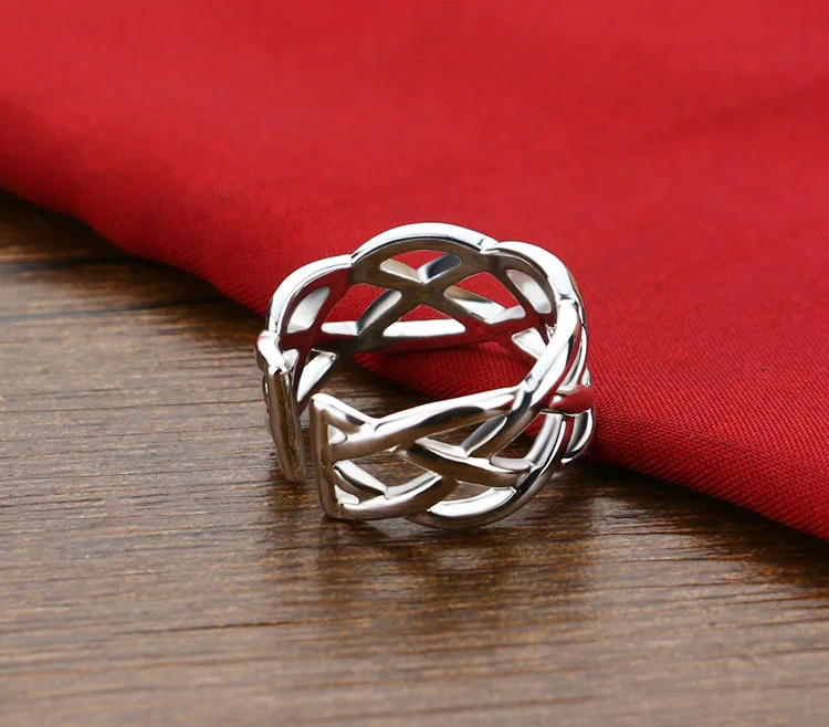 Contracted women sterling silver ring.Fashion can adjust the size of ring.Real solid 925 ring.Charm jewelry | Украшения и