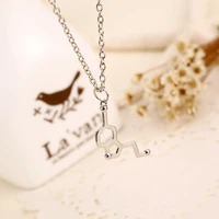 chemistry molecule love chemical formula necklace life hexagon chemical molecular structure polygon geometry pendant necklace