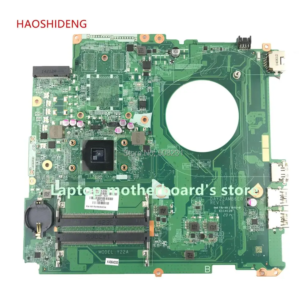 For HP PAVILION 17-F 17Z-F Laptop Motherboard 763422-501 763422-001 763422-601 DAY22AMB6E0 Y22A Mainboard  With A6-6310 CPU