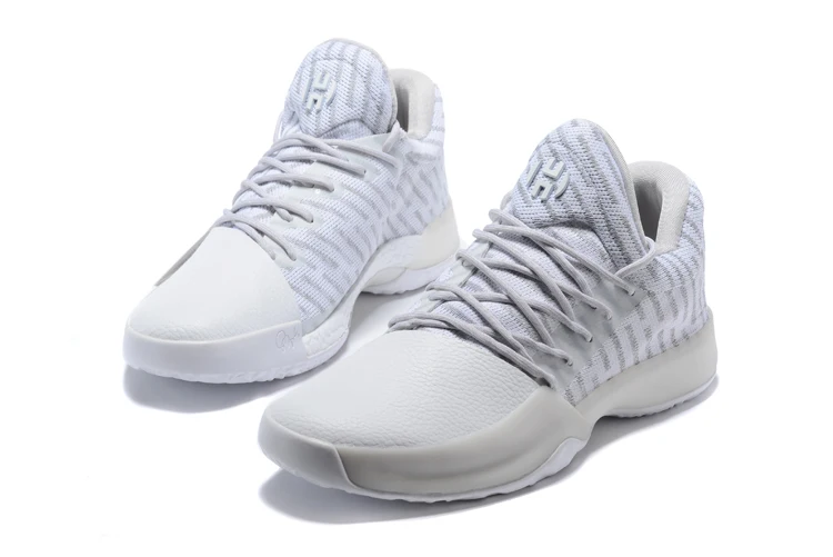 Баскетбольные кроссовки Mahadeng boost Harden Vol.1 домашние BW0547 спортивные кроссовки размер 39-46 - Цвет: Серебристый