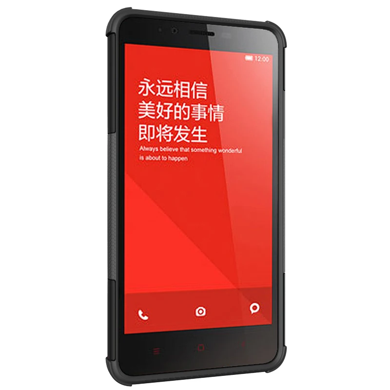 Сверхмощный защитный чехол Обложка для Redmi Note 3 4 4X2 pro всего тела красный телефона