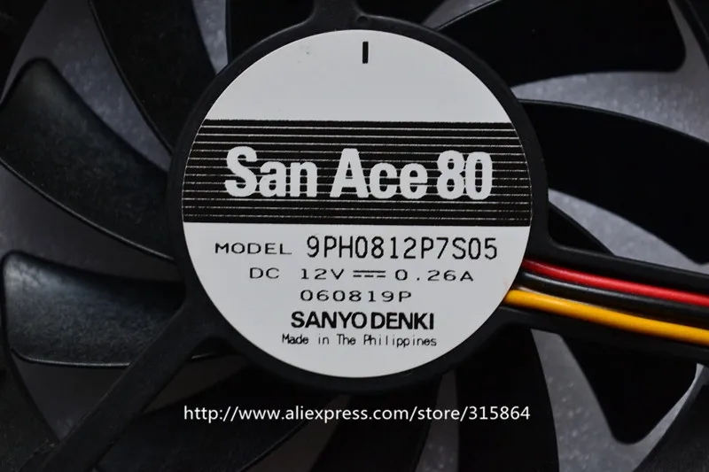 Новинка для SANYO 80*80*15 12 В 0 26a 8 см 9PH0812P7S05 PWM четырехпроводной вентилятор шасси |