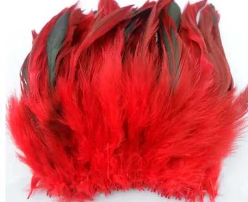 200 шт./лот бронзовый красный цвет барсук седло петух перья 4-6 дюймов 10-15 см длина |
