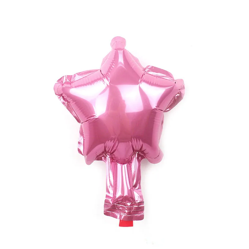 5inch pink 20 шт./лот 5 дюймов звезда воздушный шар разноцветный " маленькая милая звезда воздушный шар из фольги для украшения дня рождения свадебные принадлежности - Цвет: 5inch pink