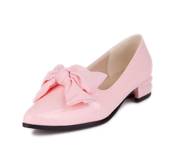 Новое прибытие Боути Дамы Квартиры обувь женская Большой размер 32-43 Острым Носом