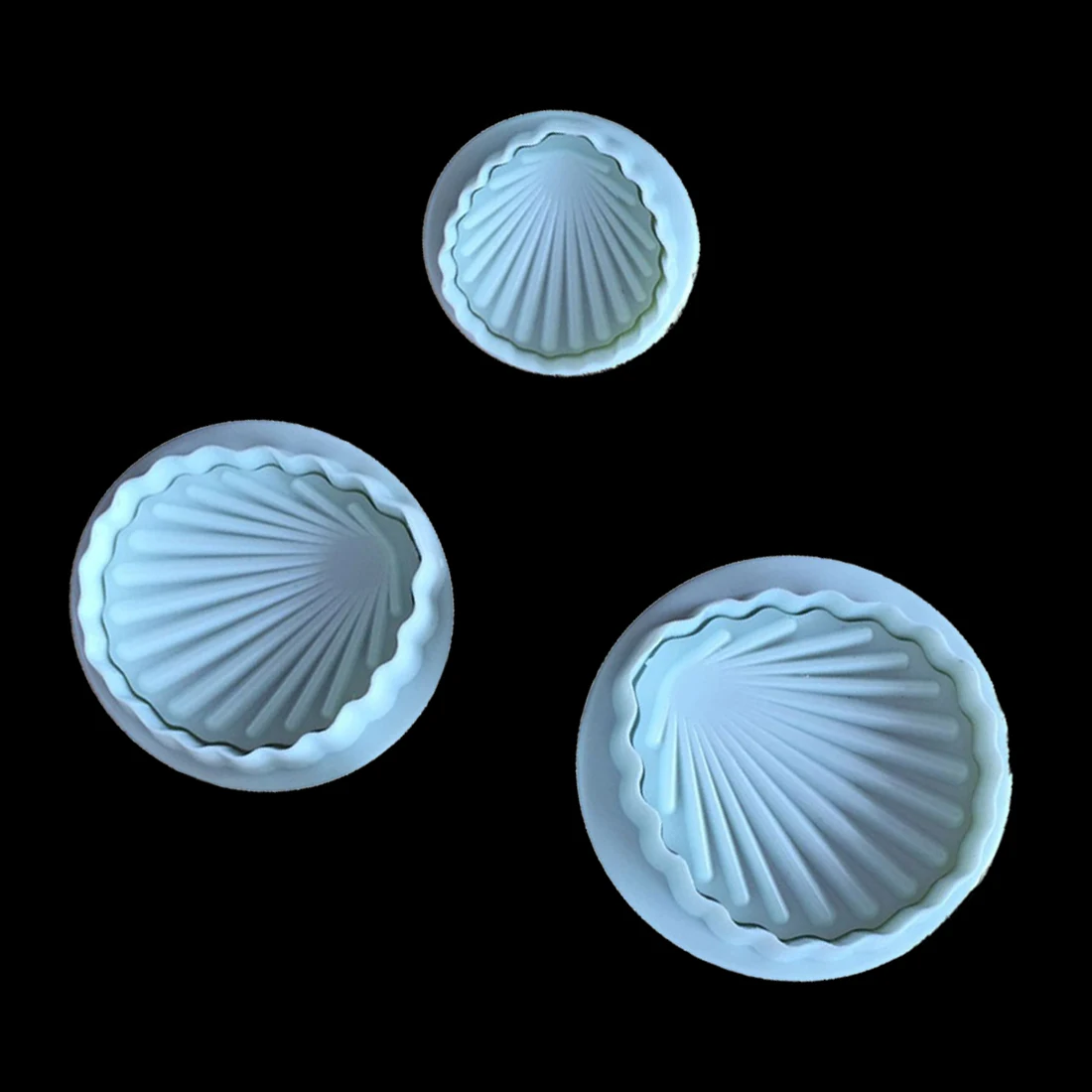 Good Shell 3 шт./компл. Пластиковая форма для торта из помадки украшение сахарной
