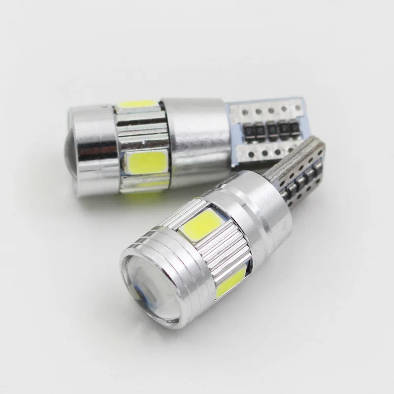 1 шт. T10 168 192 W5W 6 led 5630 5730 проектор SMD объектив Автомобильный парковочный свет