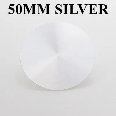 50 SILVER Без рисунка Наклейка 45/50/56,5/64,5 мм без логотипа колеса центр Hubcaps серебро/черный/красный/углеродное волокно плоское покрытие - Цвет: 50 SILVER