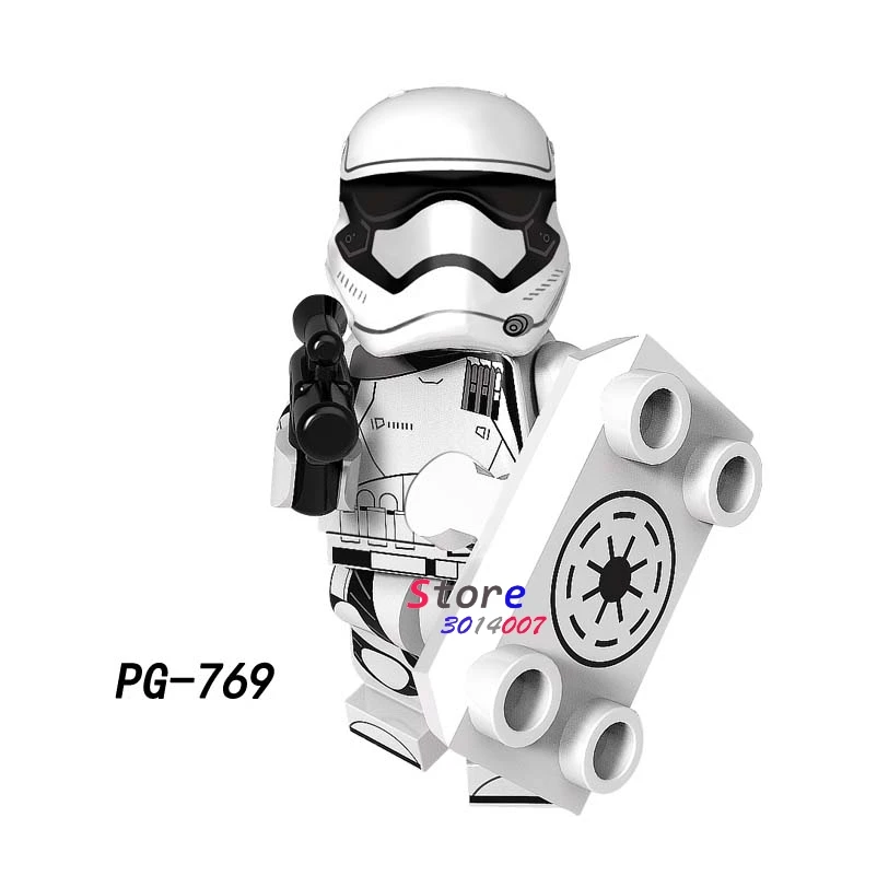 50 шт. модель Mandalorian Fet Jango Darksaber s строительные блоки игрушки для детей - Цвет: pg769