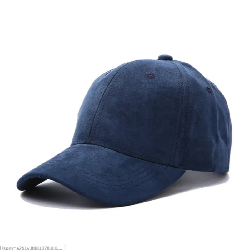 Женская бейсбольная Кепка из замши регулируемая однотонная Snapback женская кепка