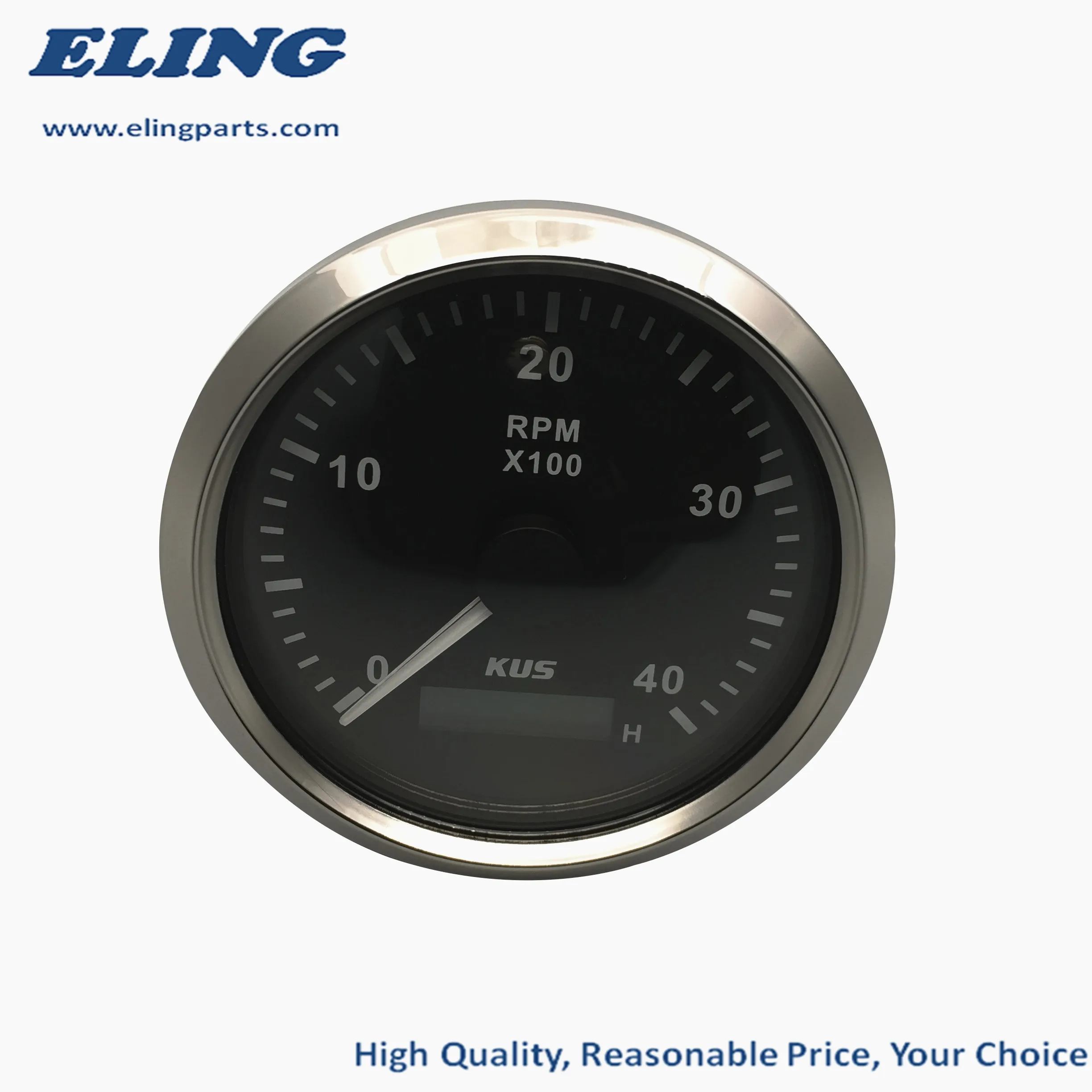 KUS гарантировано 85 мм Тахометр RPM датчик с часовым измерителем 4000 об/мин 12В/24В