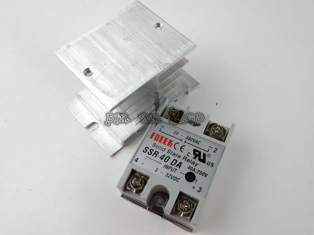 Реле SSR40DA SSR 40DA производитель 40A ssr вход 3 32VDC выход 24 380VAC 1 шт.|40a relay|ssr relay40a |
