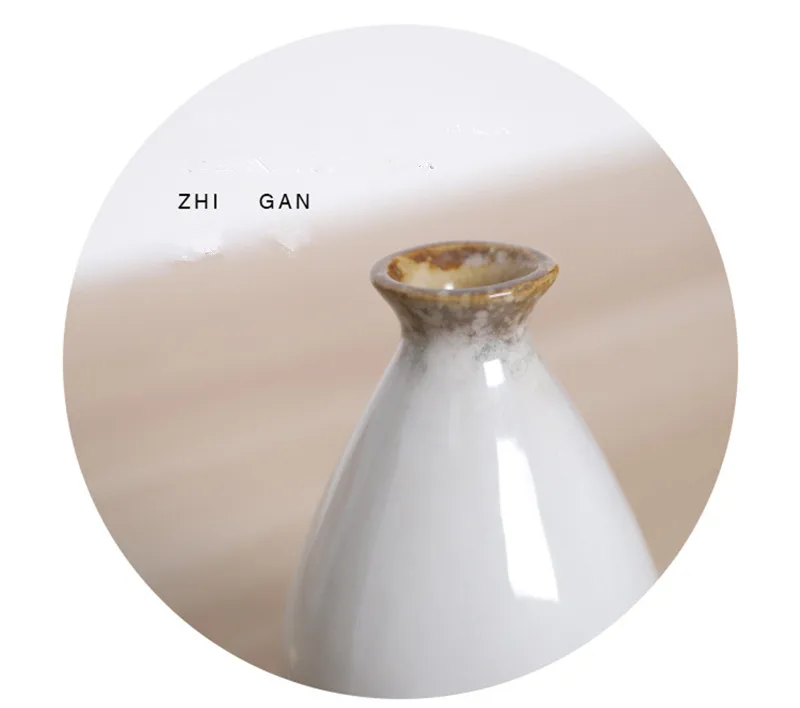 Мини ZAKKA керамика, ваза в стиле ретро, матовая, настольная, для ТВ, для шкафа, для украшения стола, многофункциональные бутылки для вина, креативная ваза для цветов, орнамент