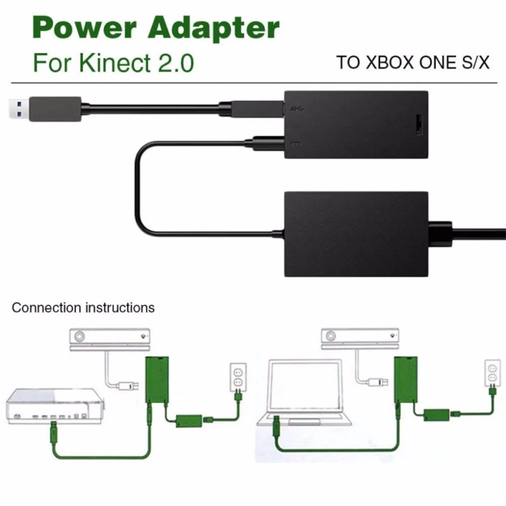Адаптер питания для Kinect 2,0 Датчик USB 3,0 адаптер для Xbox One S для Xbox One X