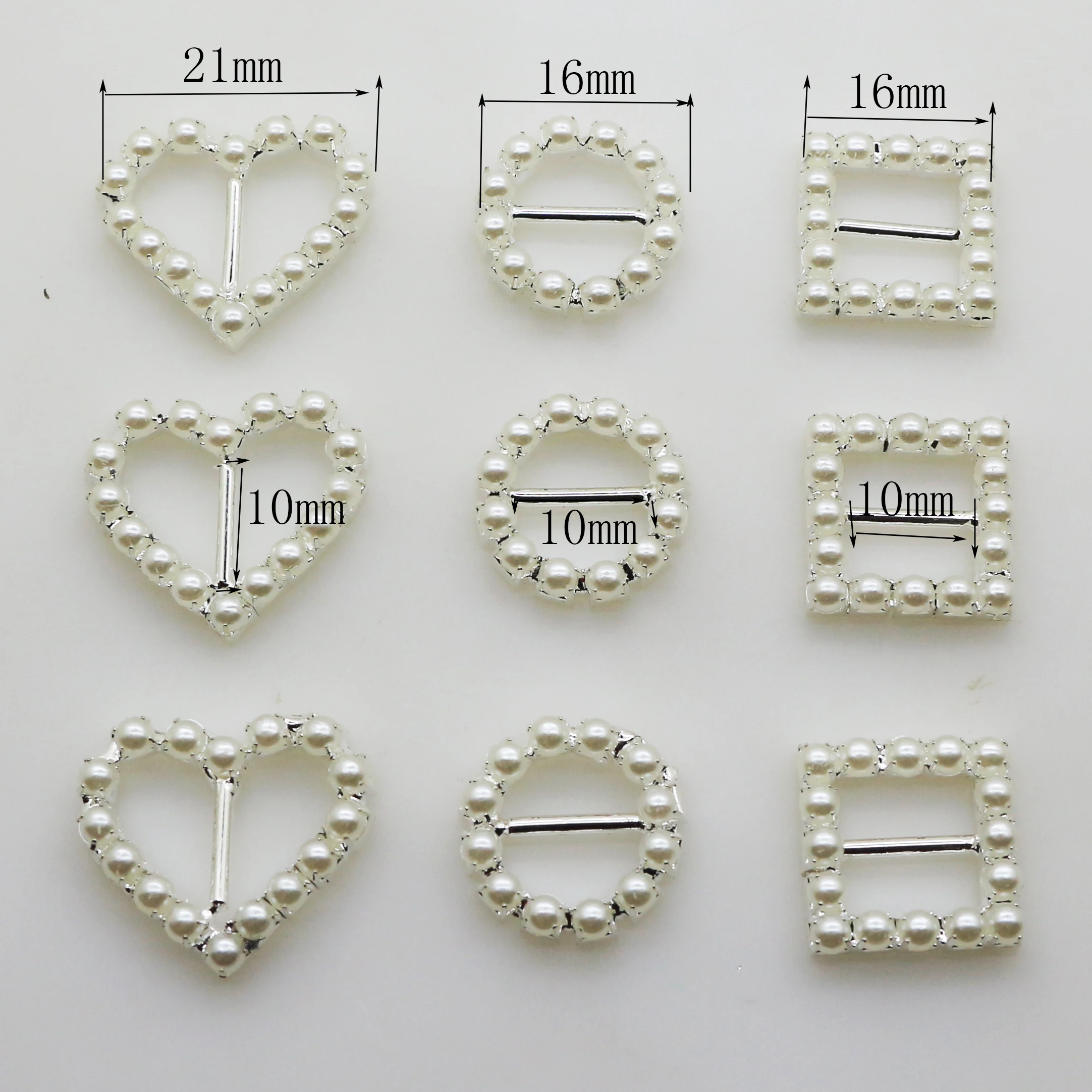 

YWXINXI Hot 10 pieces / batch MIX Metal JewelryPure pearl Decoration DIY Craft Decoration Button Clothing ACCESSORY findinys