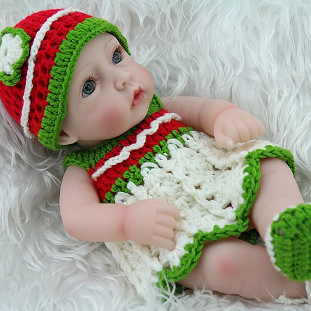 Reborn Baby Doll 11 дюймов милые куклы для девочек винил мягкие игрушки детей