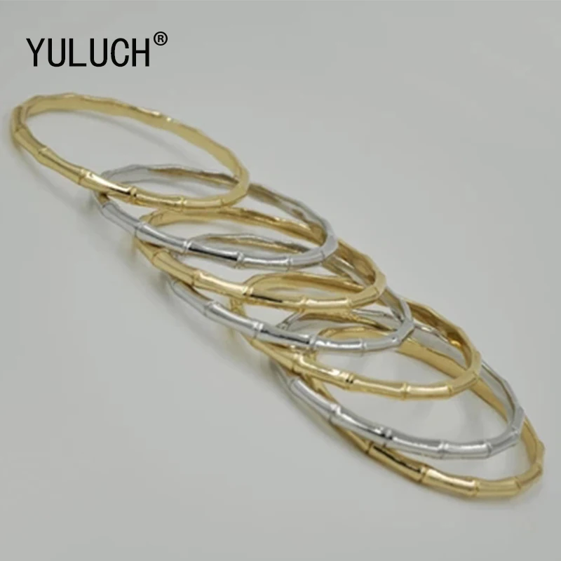 YULUCH новый уникальный дизайн бамбука 2 цвета модные браслеты для женщин простые и