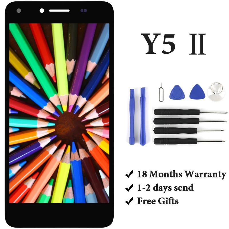 Phone Replacement Spare Parts For Huawei Y5 II / 2 LCD Display CUN-L03 CUN-L23 CUN-L33 CUN-L21 High Quality Screen Assembly | Мобильные