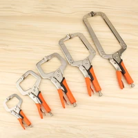 multi function steel c type clip vise locking plier woodworking clamps clips 6 91114 inches face clamp